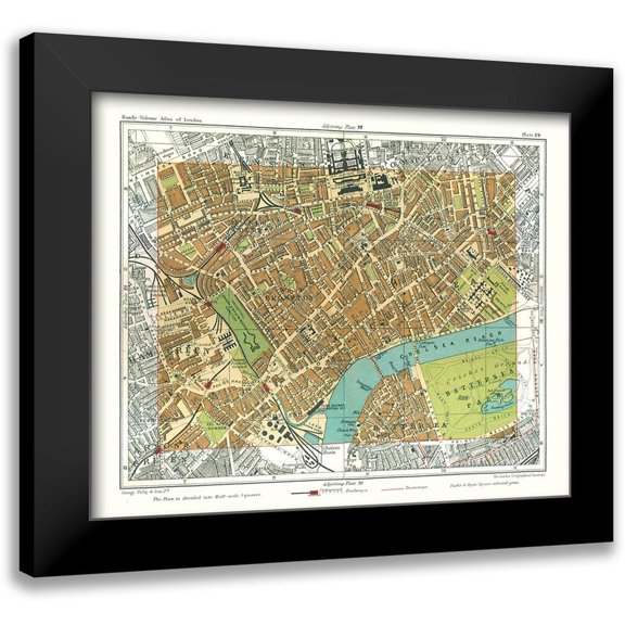 Philip 14x12 Black Modern Framed Museum Art Print Titled - Chelsea London England - Philip 1904