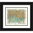 thumbnail image 1 of Philip 14x12 Black Ornate Wood Framed with Double Matting Museum Art Print Titled - Poplar London England - Philip 1904, 1 of 4