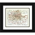 thumbnail image 1 of Philip 24x20 Black Ornate Wood Framed with Double Matting Museum Art Print Titled - County of London England - Philip 1904, 1 of 4