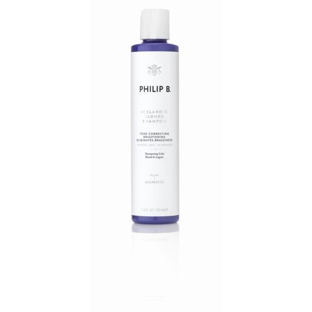 Philip B Icelandic Blonde Tone Correcting Shampoo, Plum Extracts, 7.4 fl oz