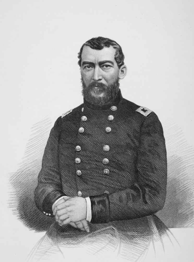 Philip H Sheridan 1831 To 1888 Union General During American Civil War From Photograph By Matthew Brady Canvas Art - Ken Welsh Design Pics (12 x 17)