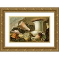 thumbnail image 1 of Philip Henry Gosse 14x10 Gold Ornate Wood Frame and Double Matted Museum Art Print Titled - Hormathia Margaritae, Phellia Brodricii, Peachia Hastata, P. Undata (1860), 1 of 4