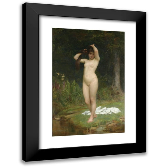 Philip Hermogenes Calderon 11x14 Black Modern Framed Museum Art Print Titled - A Woodland Nymph