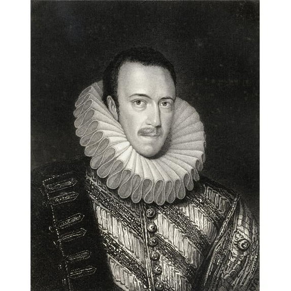 Philip Howard 20th Earl of Arundel Earl of Surrey 1557-1595 English Nobleman Poster Print, 13 x 17