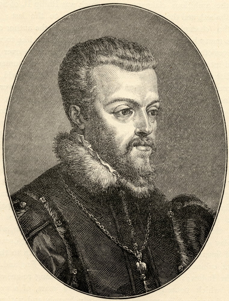 Philip Ii 1527-1598 King Of Spain From The Portrait By Titian Canvas Art - Ken Welsh Design Pics (13 x 17)