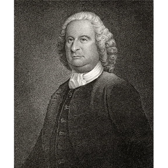 Philip Livingston 1716 To 1778 American Statesman & Founding Father A Signatory of Declaration of Independence 19th Century Engraving by J.B. Longacre After An Original Painting Poster