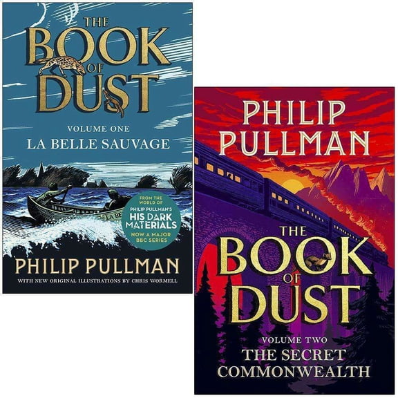 Philip Pullman Book of Dust 2 Books Collection Set La Belle Sauvage and The Secret Commonwealth