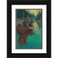 thumbnail image 1 of Philip R. Goodwin 17x24 Black Ornate Framed Double Matted Museum Art Print Titled: Hunters in a Canoe, 1 of 5