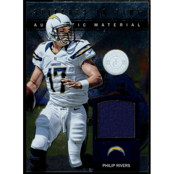 Philip Rivers Chargers Card 2012 Totally Certified Stitches in Time Jerseys #3