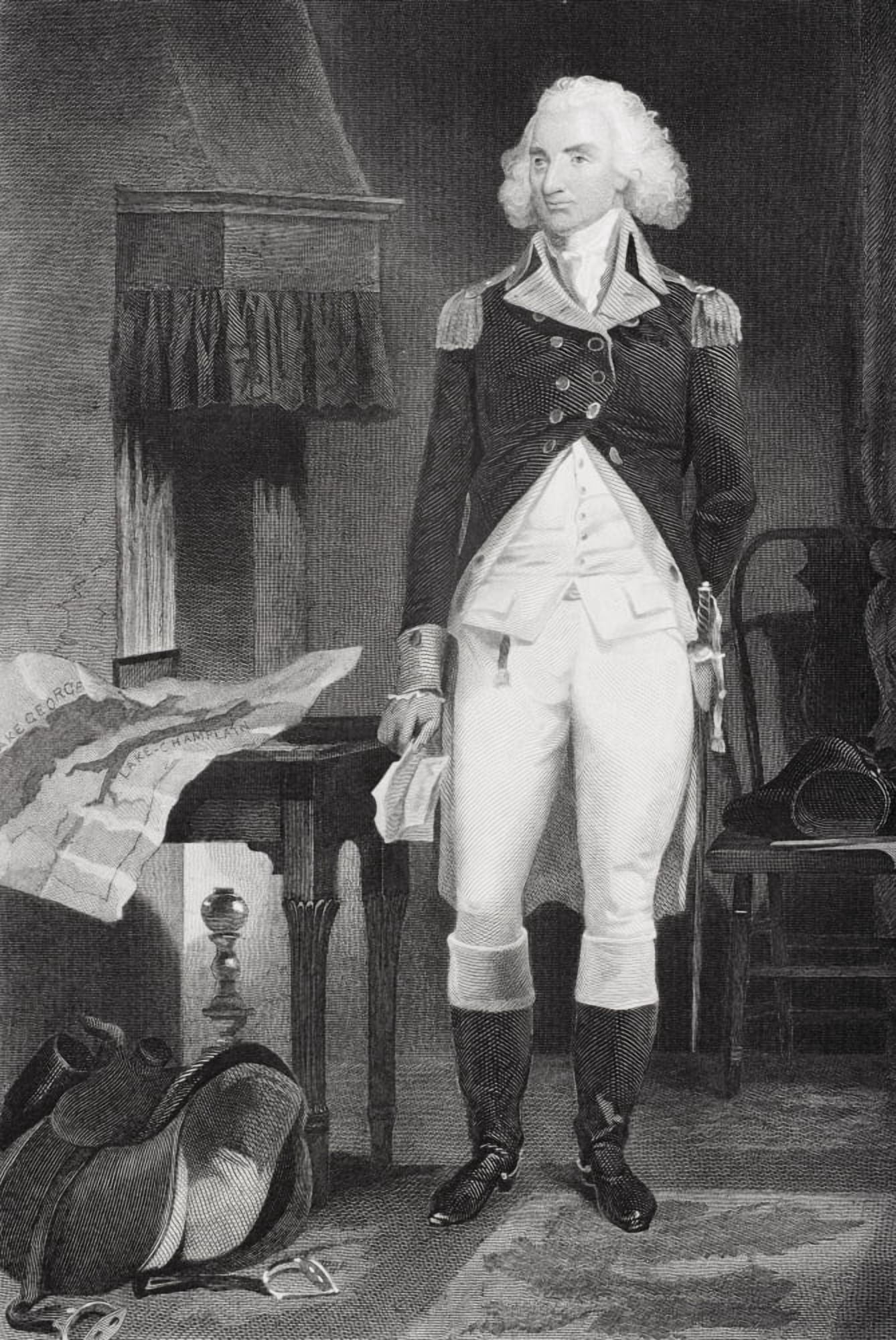 Philip Schuyler 1733-1804 American Major General During American Revolution From Painting By Alonzo Chappel Canvas Art - Ken Welsh Design Pics (24 x 34)