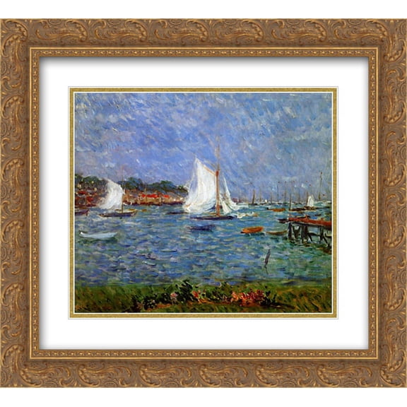 Philip Wilson Steer 2x Matted 22x20 Gold Ornate Framed Art Print 'Summer at Cowes'