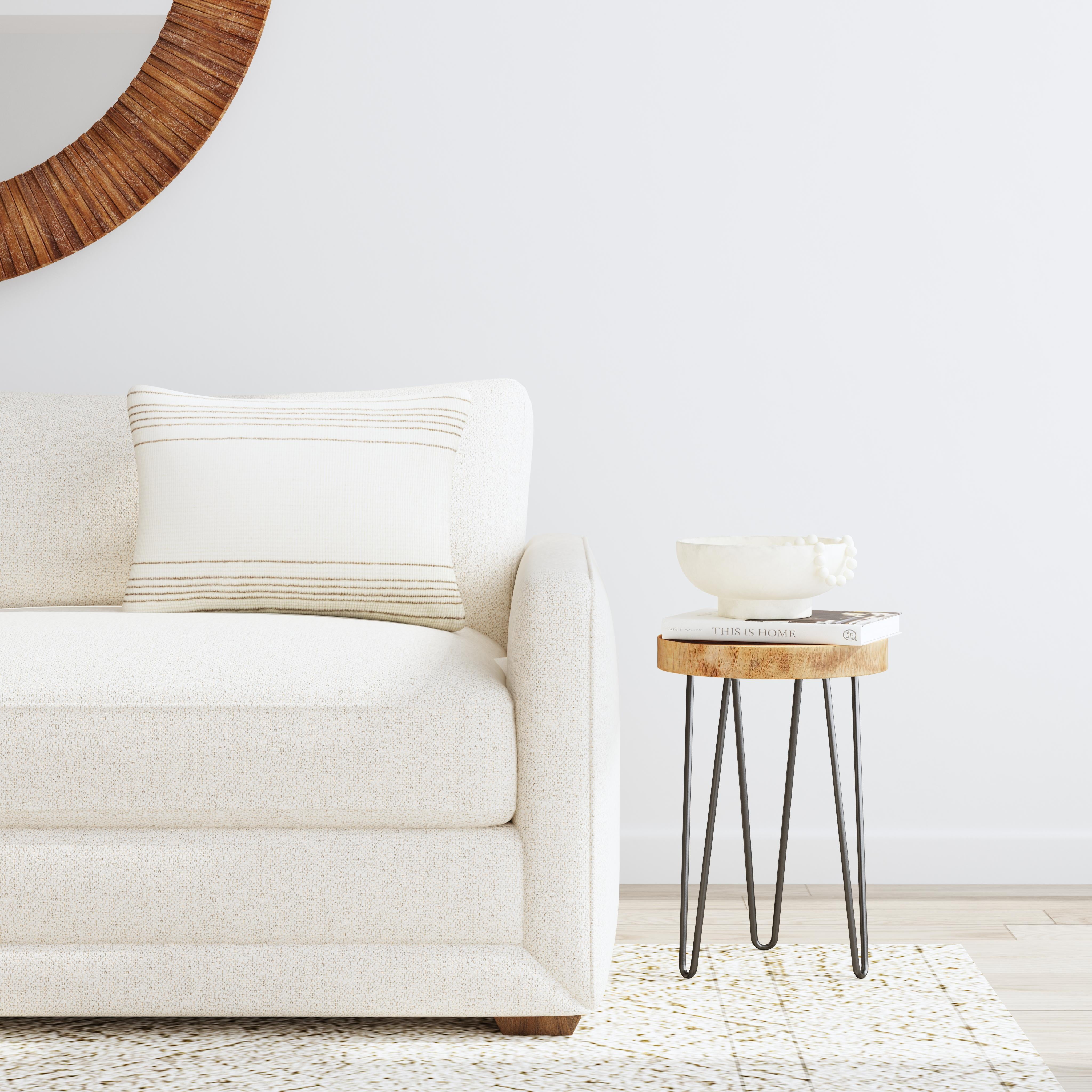 Philip Wood Accent Table by East at Main, Farmhouse Side End Table 14"x19"