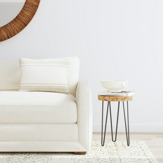 Philip Wood Accent Table by East at Main, Farmhouse Side End Table 14"x19"