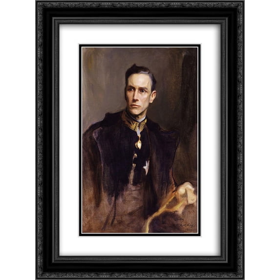 Philip de Laszlo 2x Matted 20x24 Black Ornate Framed Art Print 'John Loader Maffey, 1st Baron Rugby'