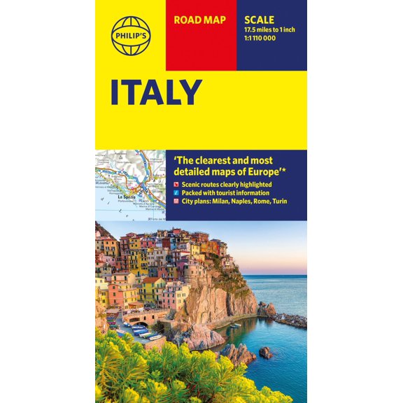 Philip's Maps Philip's Italy Road Map: with scenic routes, tourist information and (Paperback)