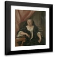 thumbnail image 1 of Philip van Dijk 12x14 Black Modern Framed Museum Art Print Titled - Portrait of Maria Van Citters (1684-1752), Wife of Caspar Adriaen Parduyn (1725 - 1753), 1 of 5
