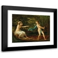 thumbnail image 1 of Philipp Friedrich Von Hetsch 14x12 Black Modern Framed Museum Art Print Titled - Cupid and Psyche, 1 of 5