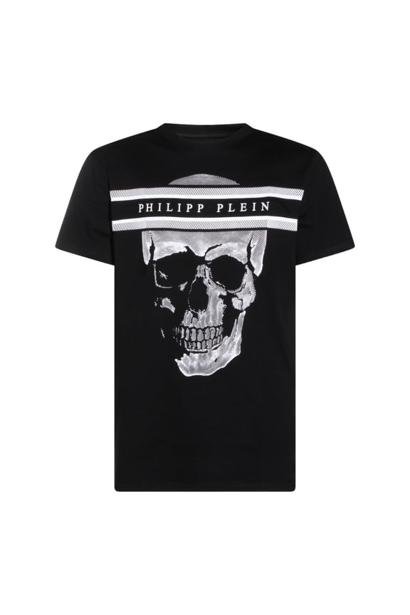 Black T-Shirt With Round Neckline (Men's)