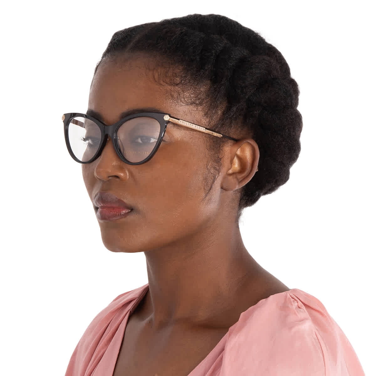 Philipp Plein Demo Cat Eye Ladies Eyeglasses VPP037S 0700  display picture 1