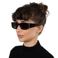 thumbnail image 1 of Philipp Plein SPP025S 0700 Women's Black Cat Eye Frame Sunglasses, 1 of 3