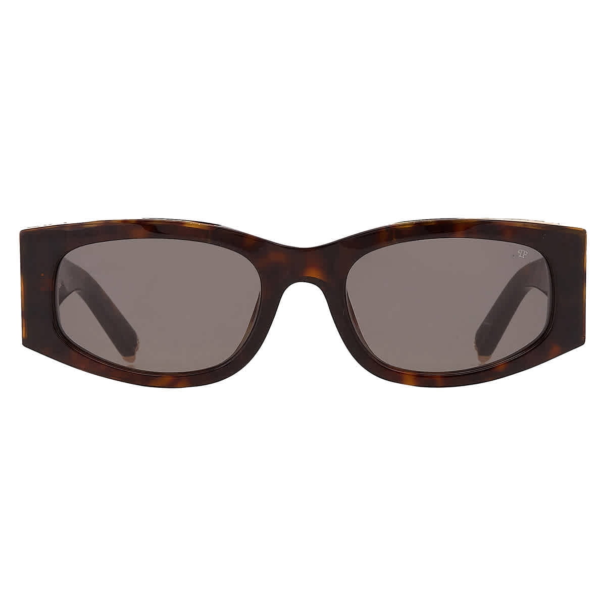 サングラス PHILIPP PLEIN SS25 Woman SUNGLASSES (SPP028M 722X BROWN) Philipp Plein SPP025S 0722 Women's Brown Cat Eye Frame