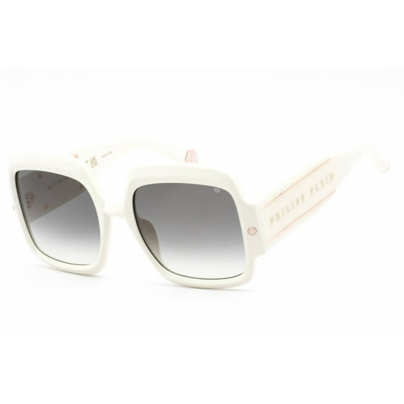 Philipp Plein SPP038M 03GF Women's White Plastic Frame Sunglasses