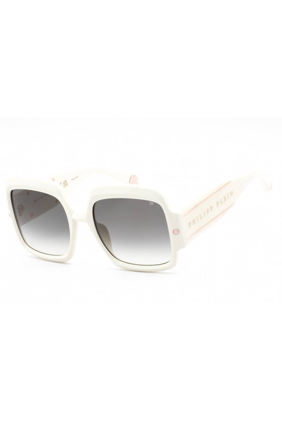 SPP038M 03GF Women's White Plastic Frame Sunglasses