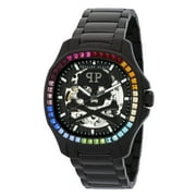 Philipp Plein Skeleton Spectre Automatic Crystal Black Dial Mens Watch PWRAA0823