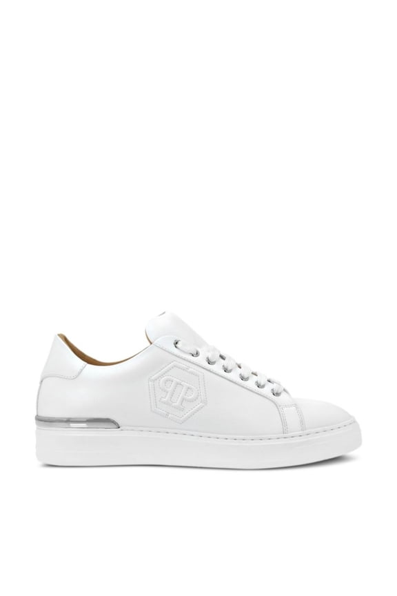 Hexagon Logo Low-Top Sneakers White (Men's)