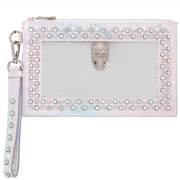 Philipp Plein Studded Transparent Clutch With Strap
