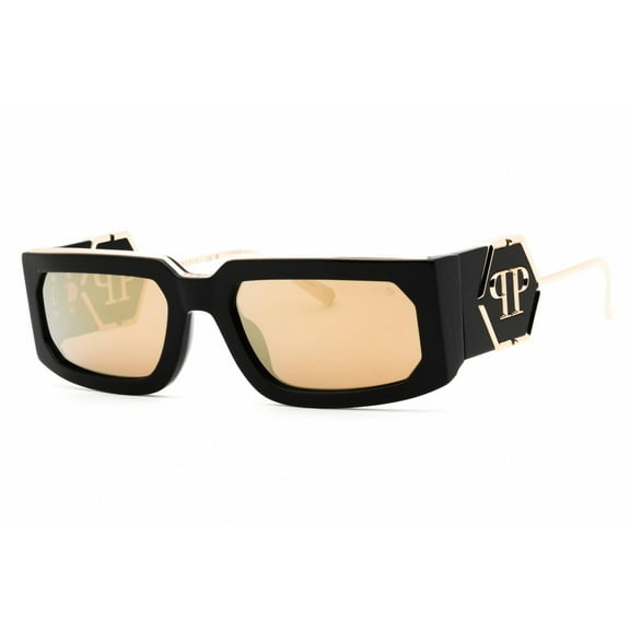 Philipp Plein SPP119M 700G Unisex Shiny Black Full Rim Sunglasses