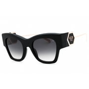 Philipp Plein SPP120M 0700 Womens Glossy Black Plastic Sunglasses