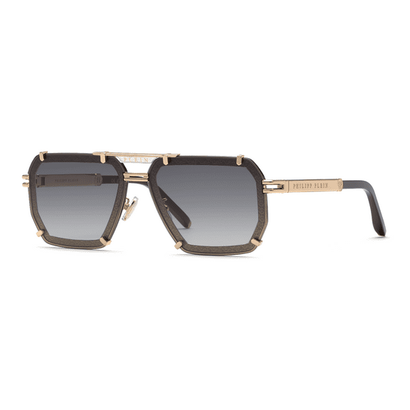 Philipp Plein sunglasses SPP131 MAN 64/12/145 0301 ORO ROSE' LUC.C/PARTI NERO LUC
