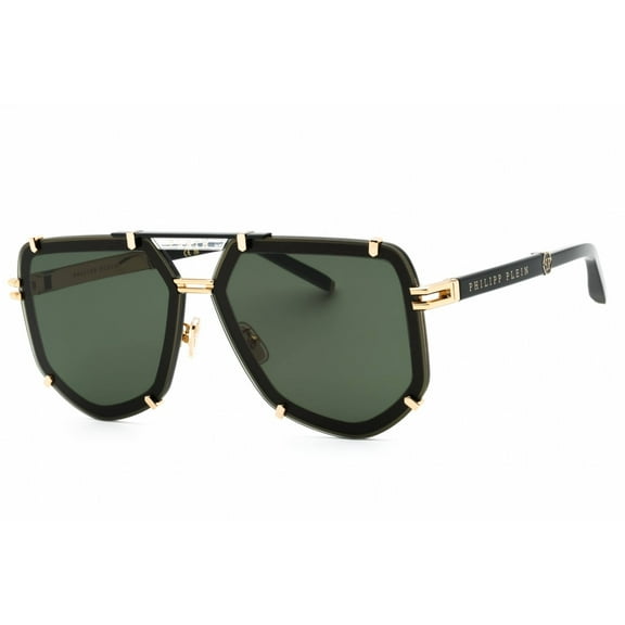 Philipp Plein SPP132 301Y Men's Grey/Green Lens Metal Sunglasses