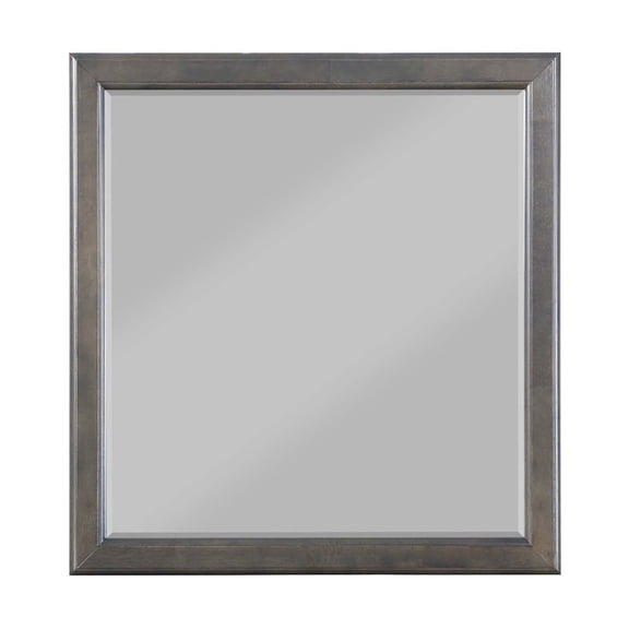 Philippe 36"x38" Mirror, Dark Gray Finish