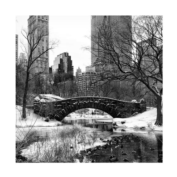 Trademark Fine Art Philippe Hugonnard Gapstow Bridge Central Park Canvas Wall Art - 24x24