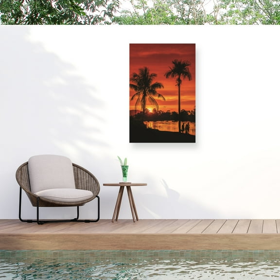 Philippe Sainte-Laudy 'Flaming Sky' Outdoor Canvas 19x12