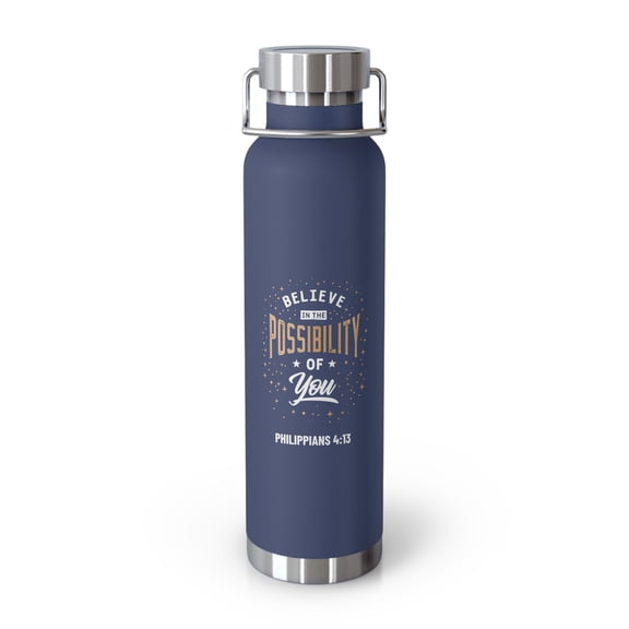 Philippians 4:13 22oz Double Wall Vacuum Insulated Metal Tumbler