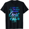 thumbnail image 1 of Philippians 4:13 Christian Bible Verse Apparel Item T-Shirt Black Medium, 1 of 4
