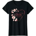 thumbnail image 1 of Philippians 4:13 Christian Gifts Her Butterfly Pink Magnolia T-Shirt, 1 of 4