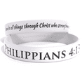 thumbnail image 1 of Philippians 4:13 Silicone Wristband (2 Pack), 1 of 3