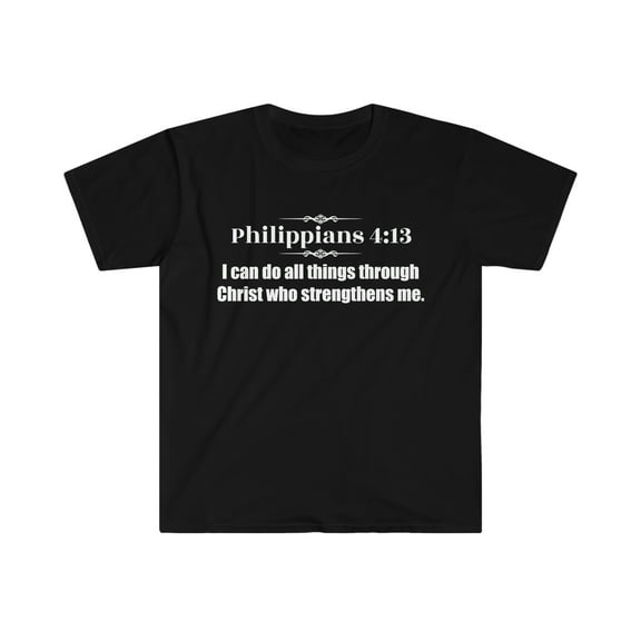 Philippians 4 13 i can do all things Unisex T-shirt S-3XL Christian Faith