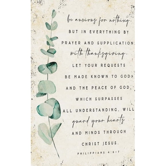 Philippians 4 6-7 Be Anxious for Nothing Do Not Be Anxious Scripture Bible Verse Wall Decor Print Christians for Home Contemporary Modern Decoration poster