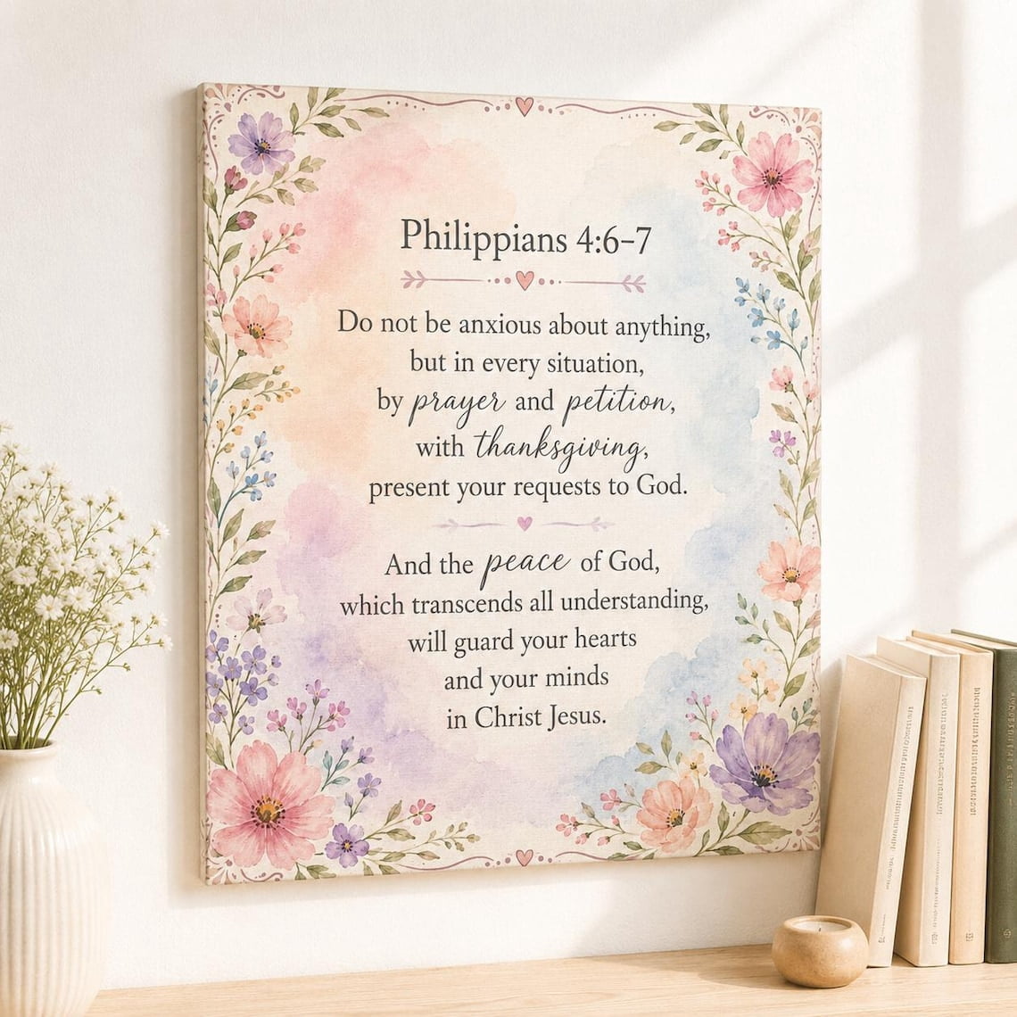 Scripture Purses Philippians 4:6-7 Scripture Wall Art - Walmart.com