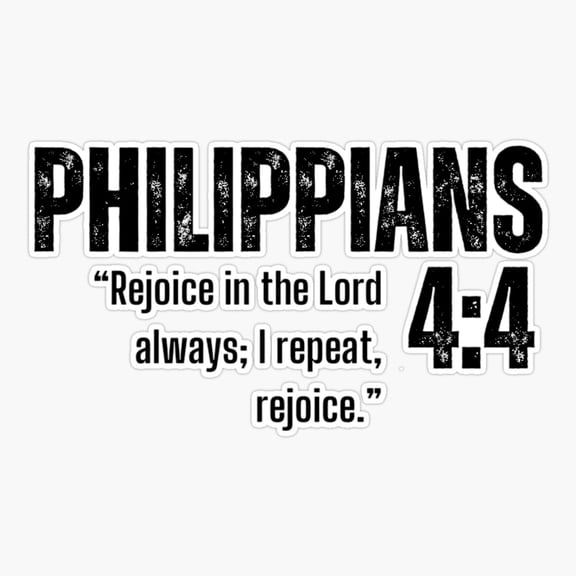 Philippians 44 Bible Quotes Sticker