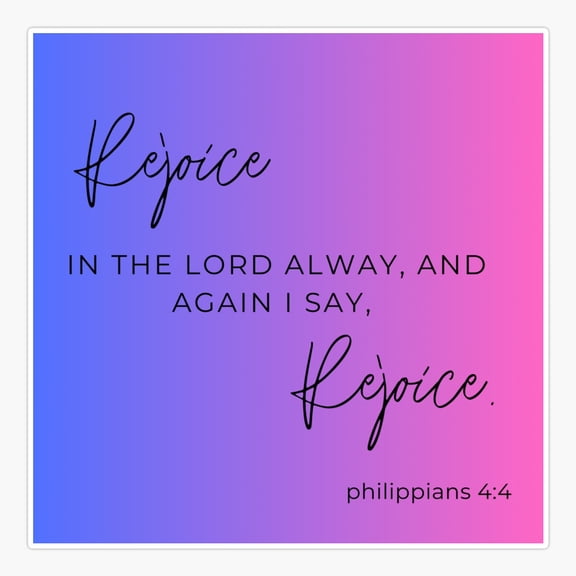 Philippians 44 Colorful Print Sticker