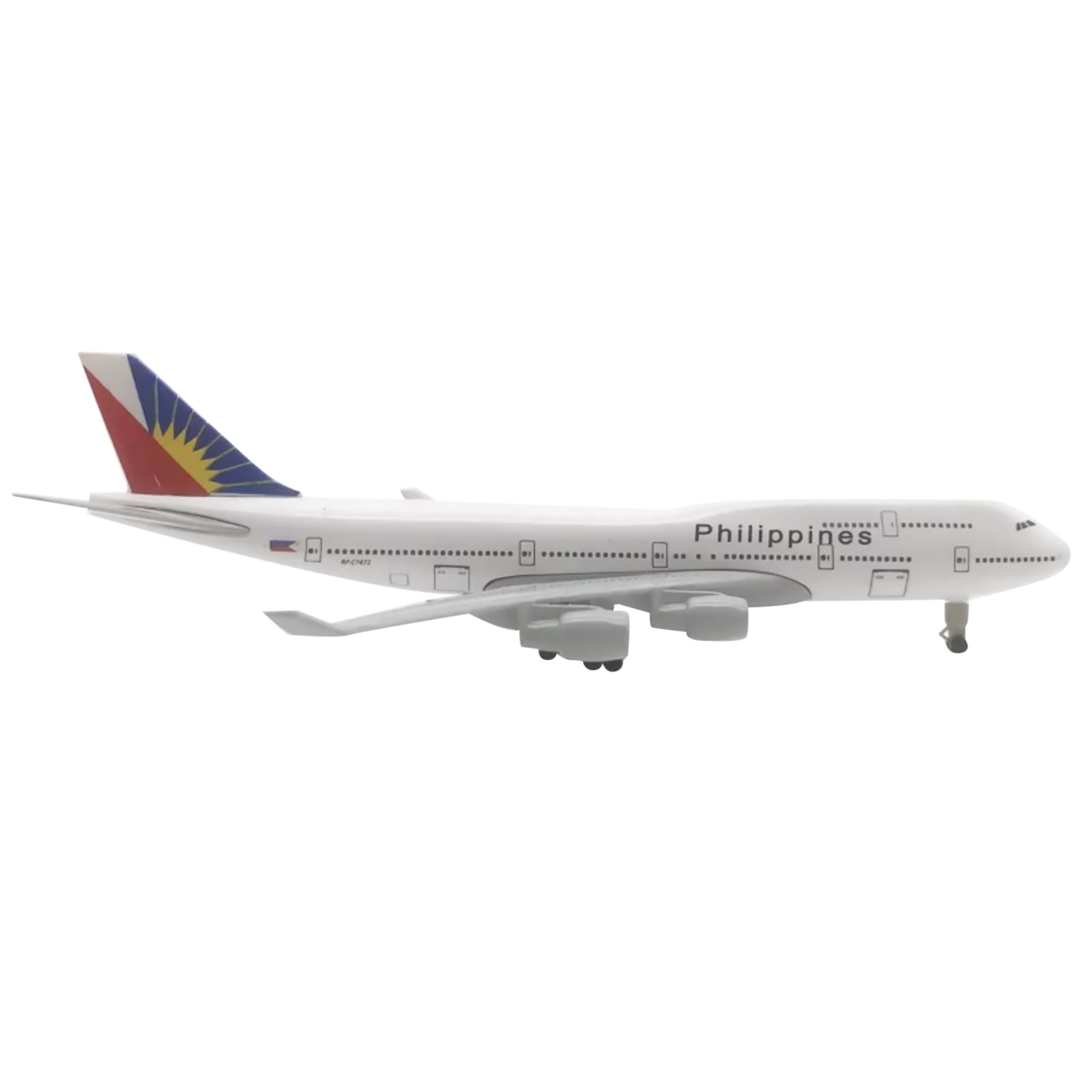 Philippine Airlines B747 Model Airplane for Desk Decor Detailed Diecast Alloy, Adds Charm to Workspace