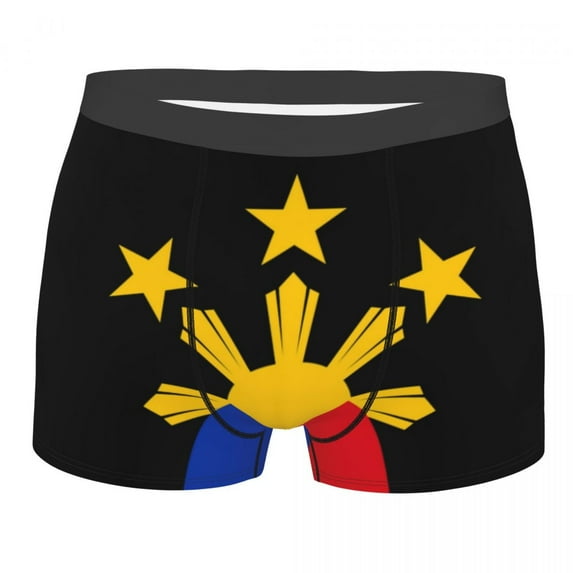 Philippine Flag Landscape Underwear Men Sexy Printed Customized Boxer Shorts Panties Briefs Soft Underpants