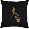 Philippine Map Pinoy Filipino Pilipinas Philippines Throw Pillow Cover