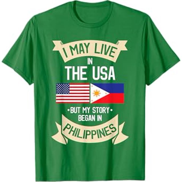 Philippines American Flag USA Filipino Roots Gifts TShirt